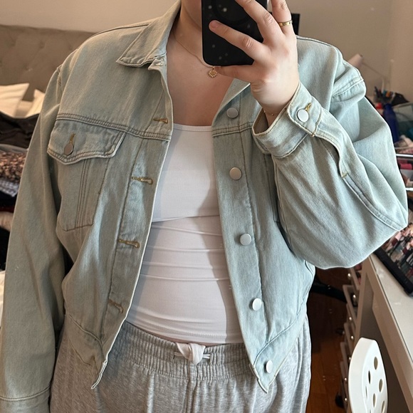 Oversized denim jacket - Picture 3 of 3